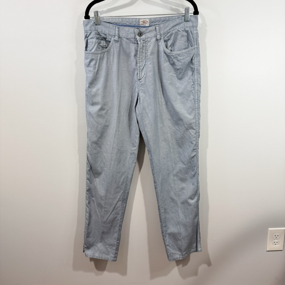 Faherty Men’s Comfort Twill 5-Pocket Pants Light Grey Stone 31x30